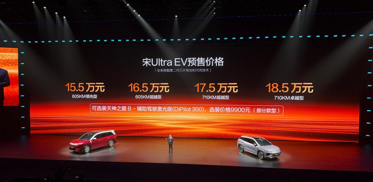 比亚迪宋Ultra EV预售：闪充、大空间，开启纯电SUV极致体验新时代